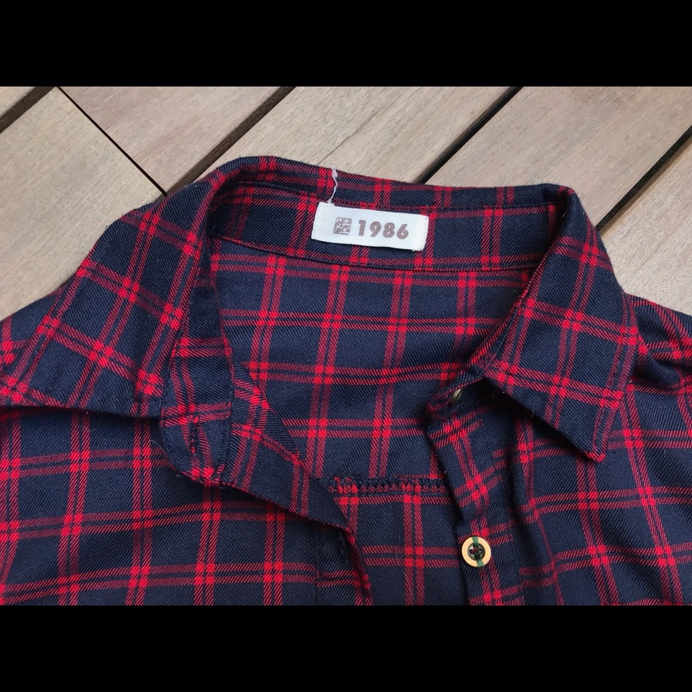 1986 Plaid Button Up - image 5